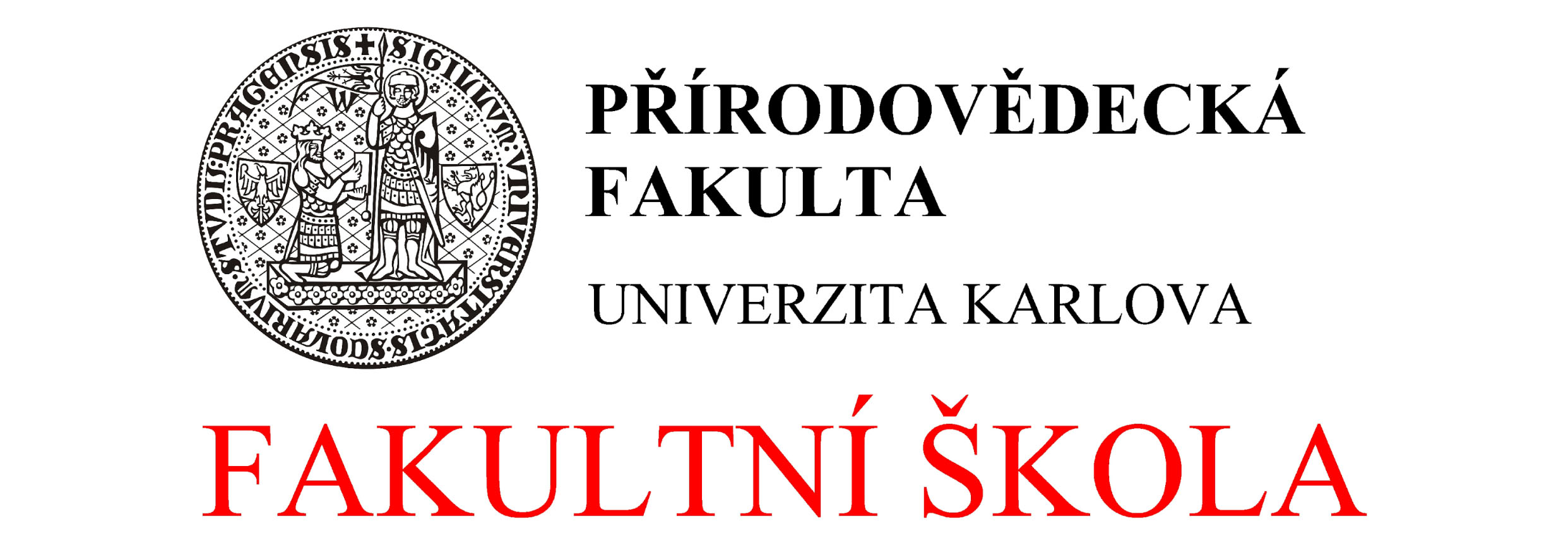 Logo fakultní škola PřF UK